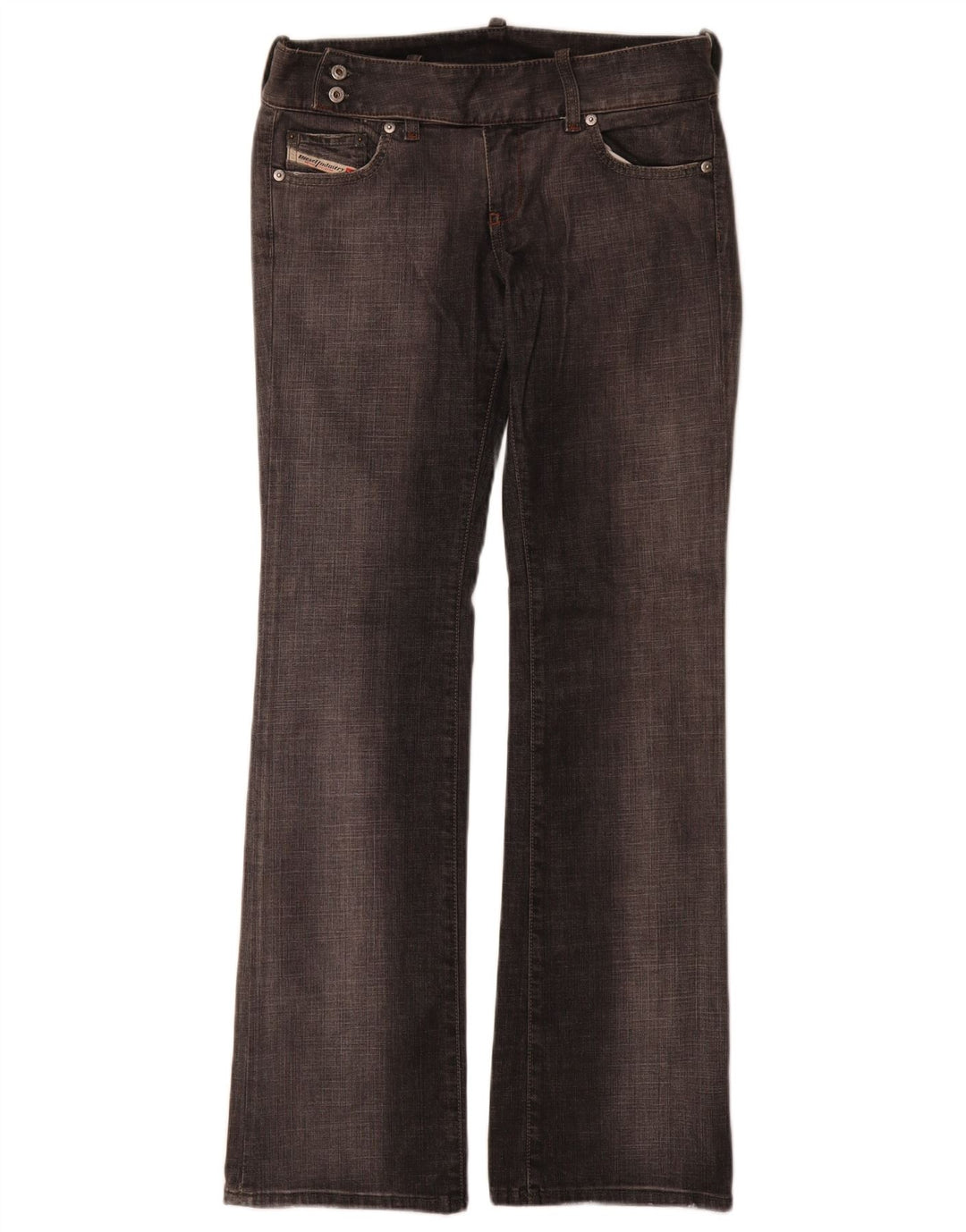 Diesel Womens Bootcut Jeans W28 L32 Grey Cotton