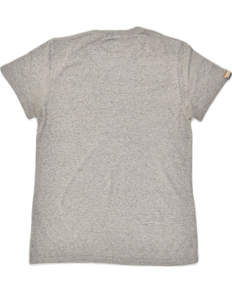 SUPERDRY Mens T-Shirt Top Large Grey Flecked Cotton | Vintage Superdry | Thrift | Second-Hand Superdry | Used Clothing | Messina Hembry 