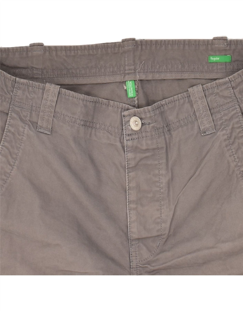 BENETTON Mens Regular Cargo Shorts W36 Large Grey Cotton Vintage Benetton and Second-Hand Benetton from Messina Hembry 