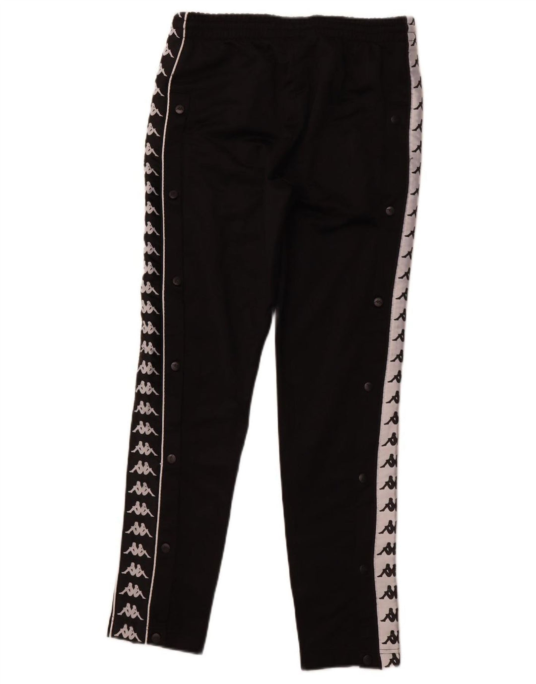 KAPPA Mens Graphic Tracksuit Trousers Joggers Small Black Polyester