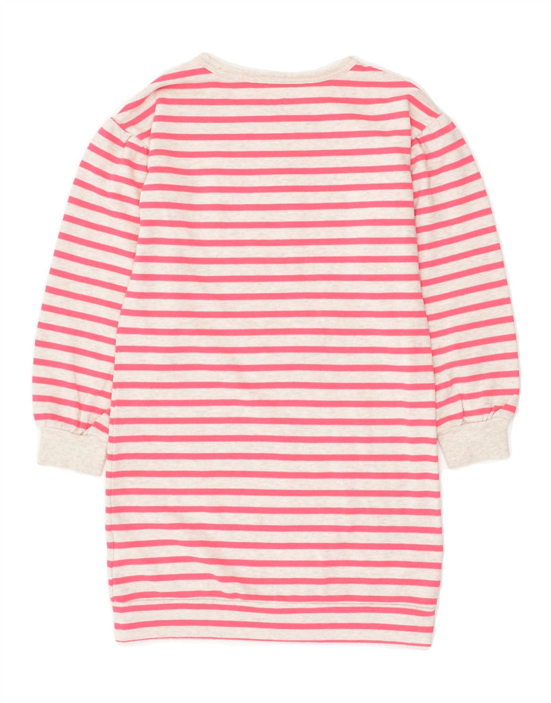 GAP Girls Graphic Jumper Dress 8-9 Years Medium  Pink Striped Cotton | Vintage Gap | Thrift | Second-Hand Gap | Used Clothing | Messina Hembry 