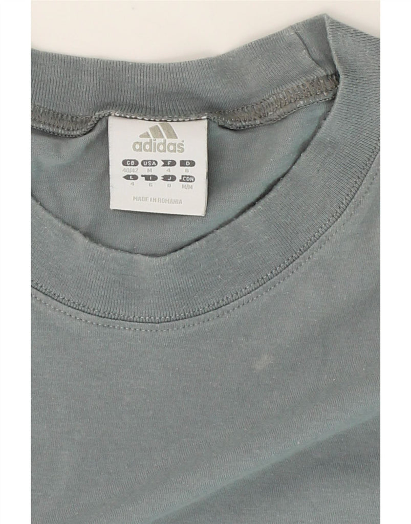 ADIDAS Mens T-Shirt Top UK 40/42 Medium Blue Cotton Vintage Adidas and Second-Hand Adidas from Messina Hembry 