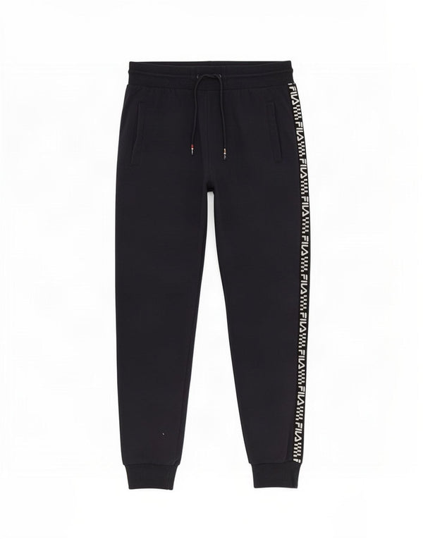 Fila Mens Graphic Tracksuit Trousers Joggers Small Navy Blue Colourblock