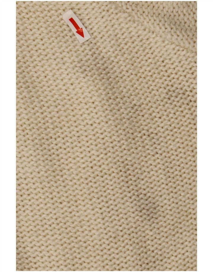 Marks & Spencer Womens Turtle Neck Jumper Sweater UK 16 Large Off White