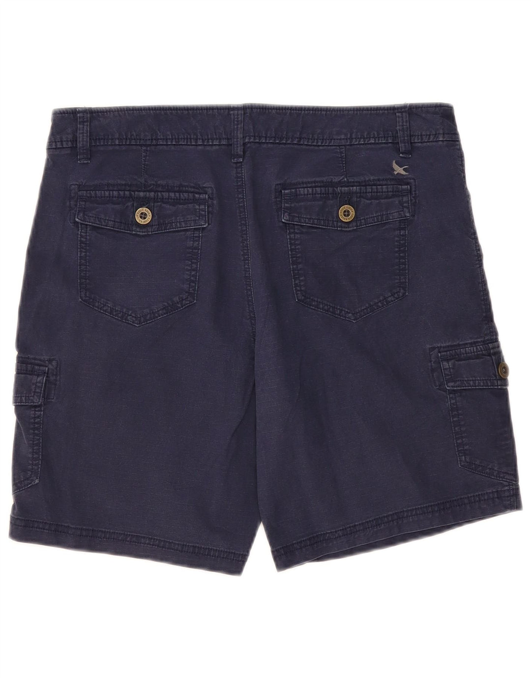 Eddie Bauer Womens Cargo Shorts US 10 Large W34 Navy Blue Cotton