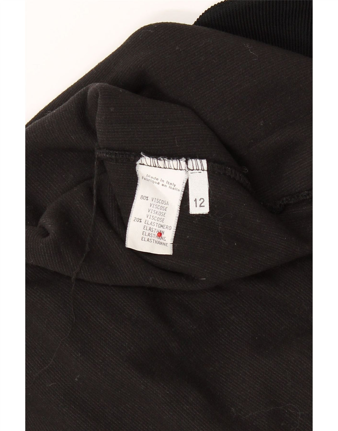 PHARD Womens Long Sleeve Basic Dress UK 12 Medium Black Viscose Vintage Phard and Second-Hand Phard from Messina Hembry 