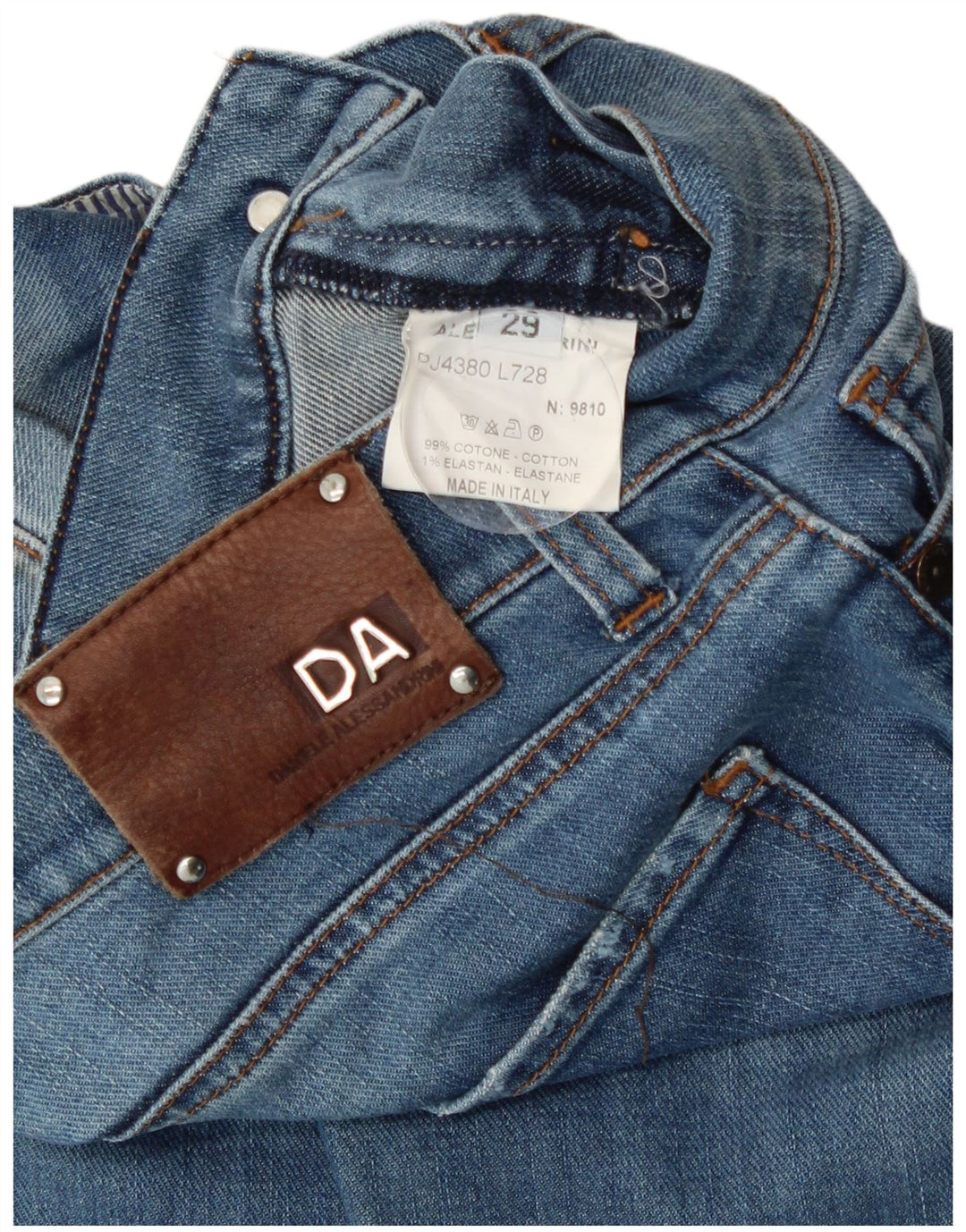 Daniele Alessandrini Womens Flared Jeans W29 L31 Blue Cotton