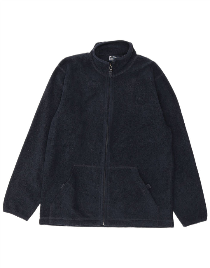 Champion Boys Fleece Jacket 13-14 Years Navy Blue Polyester