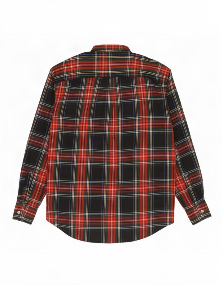 Vintage Mens Flannel Shirt Large Multicoloured Check Cotton