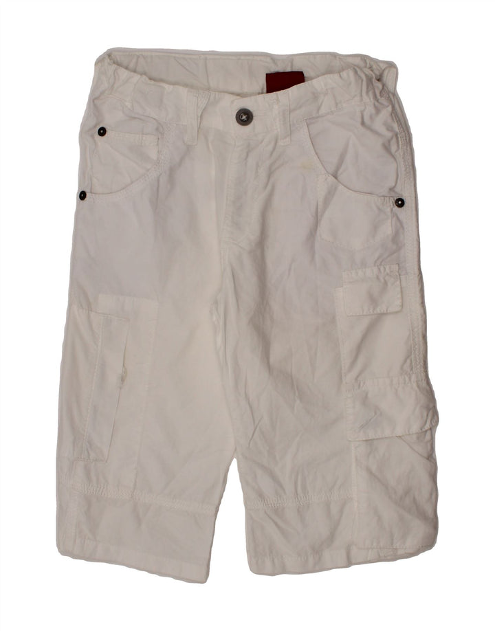 LEVI'S Boys Bermuda Shorts 7-8 Years W23 White Cotton Vintage Levi's and Second-Hand Levi's from Messina Hembry 