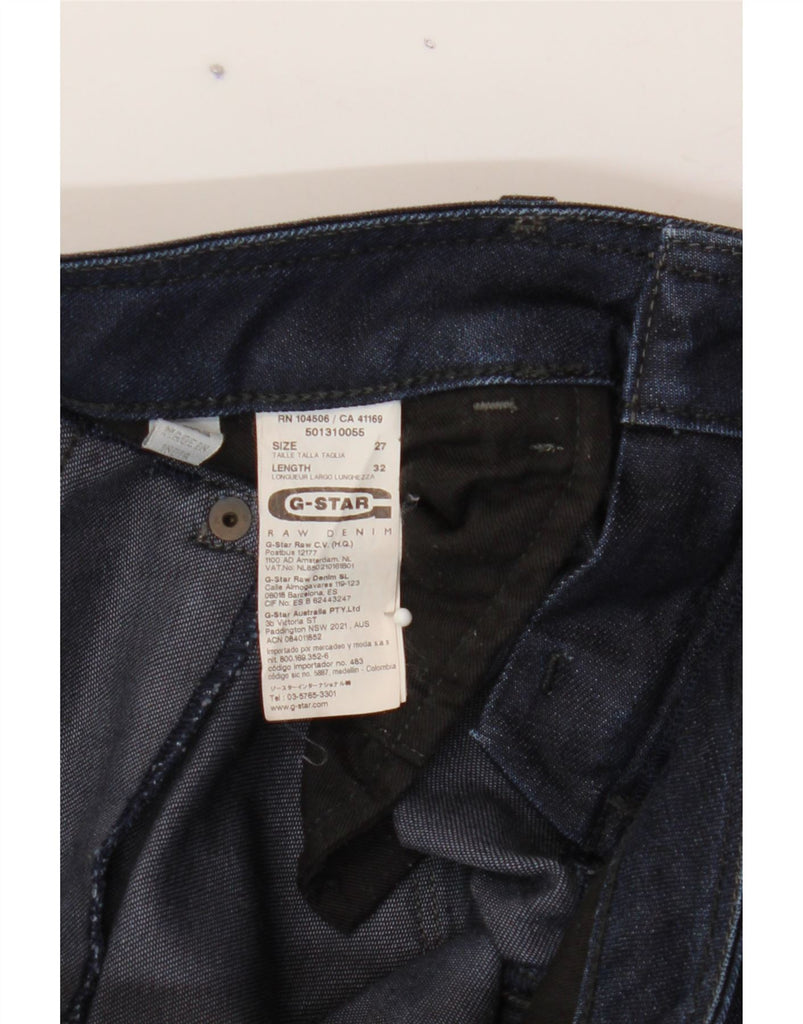 G-STAR Womens Skinny Jeans W27 L32 Navy Blue Cotton Vintage G-Star and Second-Hand G-Star from Messina Hembry 