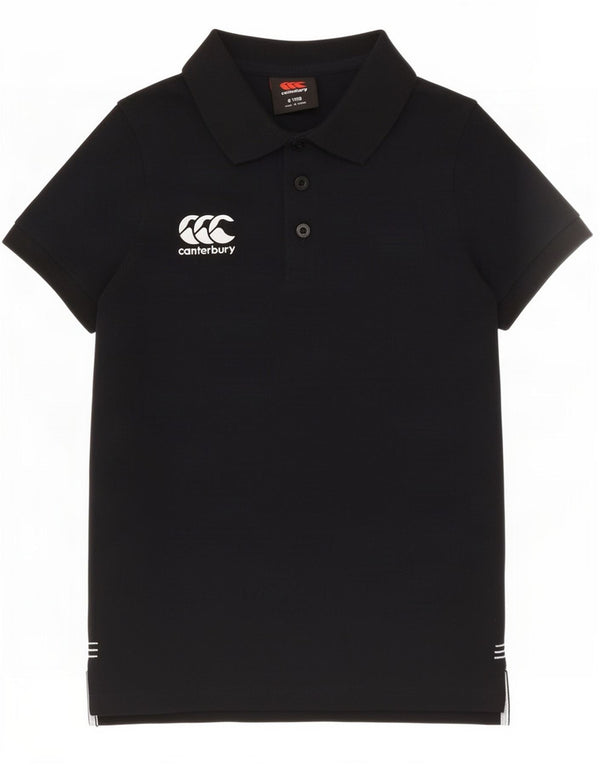 Canterbury Boys Polo Shirt 7-8 Years Black Polyester
