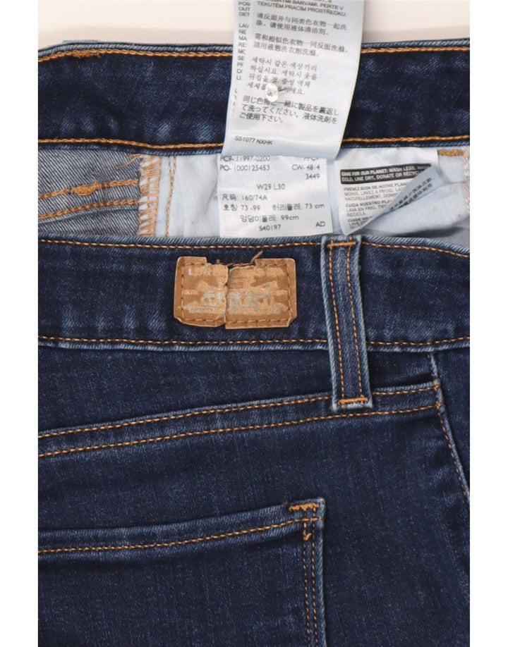 Levi's Womens Legging Cropped Jeans W29 L26 Blue Cotton