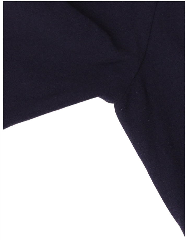 Zara Womens 3/4 Sleeve Basic Dress UK 12 Medium Navy Blue