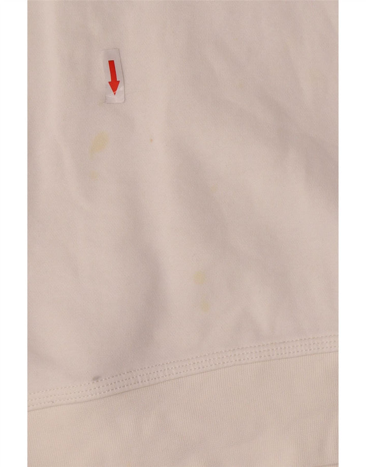 Nike Womens Sweatshirt Jumper UK 10 Small White Cotton