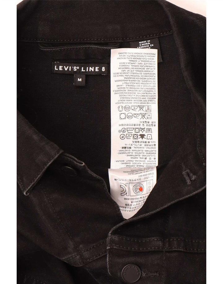 Levi's Line 8 Mens Denim Jacket Medium Black Cotton Classic