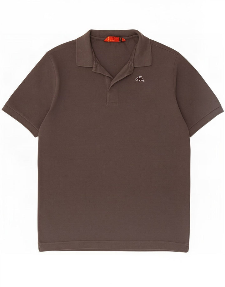 Kappa Mens Polo Shirt Medium Grey Cotton