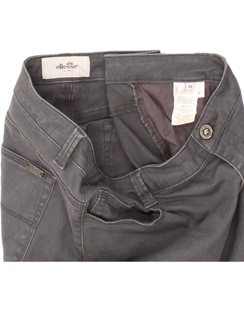 ELLESSE Womens Slim Jeans IT 46 Large W36 L28 Grey Cotton Vintage Ellesse and Second-Hand Ellesse from Messina Hembry 