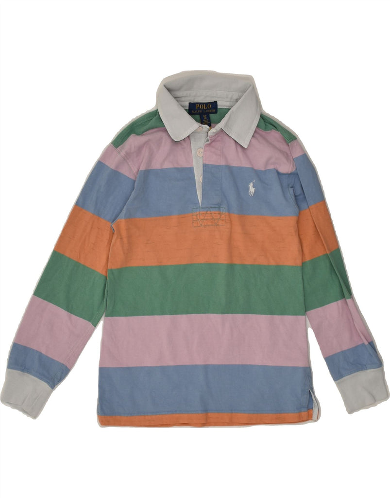 POLO RALPH LAUREN Boys Graphic Polo Shirt 7-8 Years Small  Multicoloured | Vintage Polo Ralph Lauren | Thrift | Second-Hand Polo Ralph Lauren | Used Clothing | Messina Hembry 