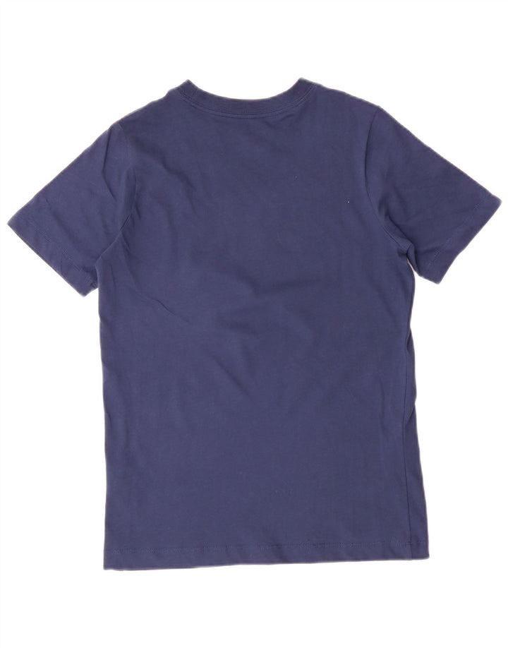 NIKE Boys Graphic T-Shirt Top 10-11 Years Medium Navy Blue Cotton