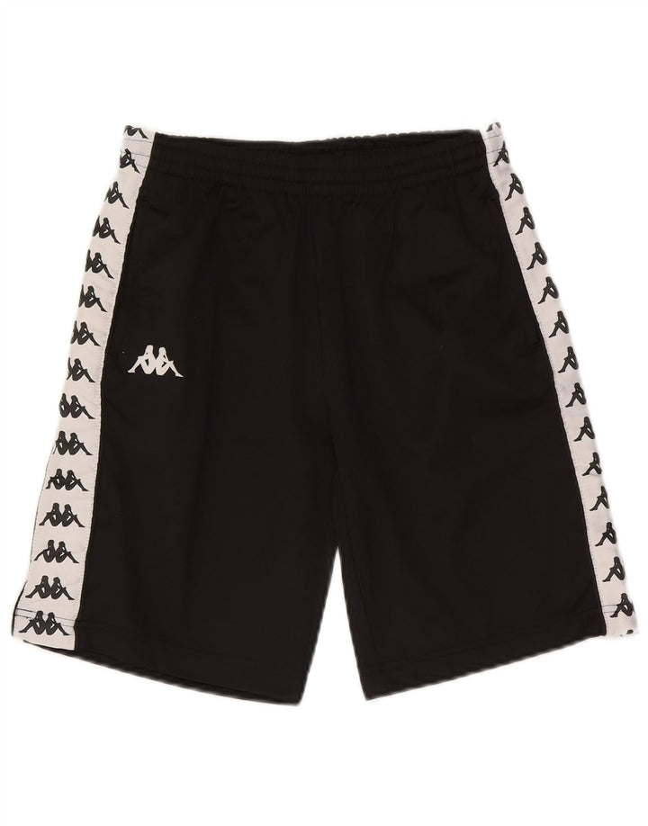 Kappa Boys Graphic Sport Shorts 9-10 Years  Black Colourblock Polyester