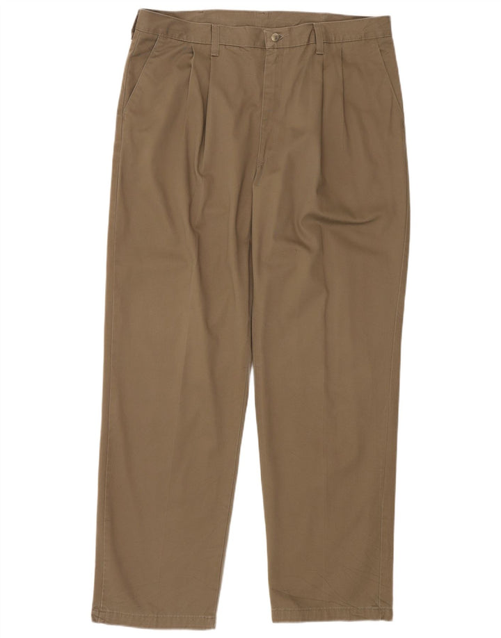 WRANGLER Mens Pegged Chino Trousers W38 L32 Beige Cotton