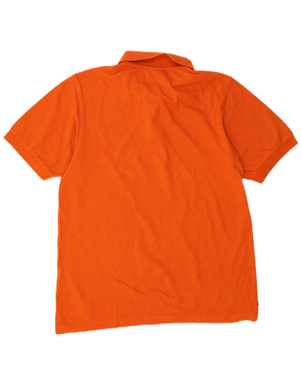 Lotto Mens Polo Shirt Large Orange Cotton
