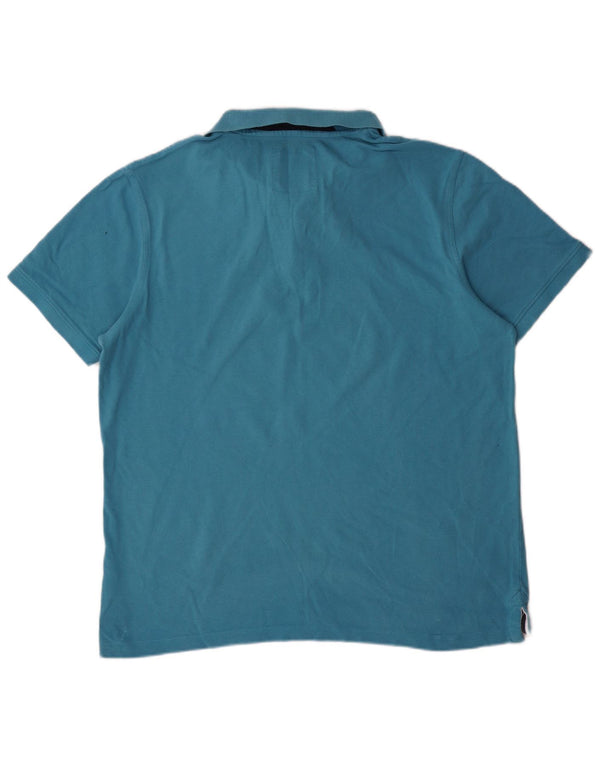 Crew Clothing Mens Polo Shirt XL Blue Cotton
