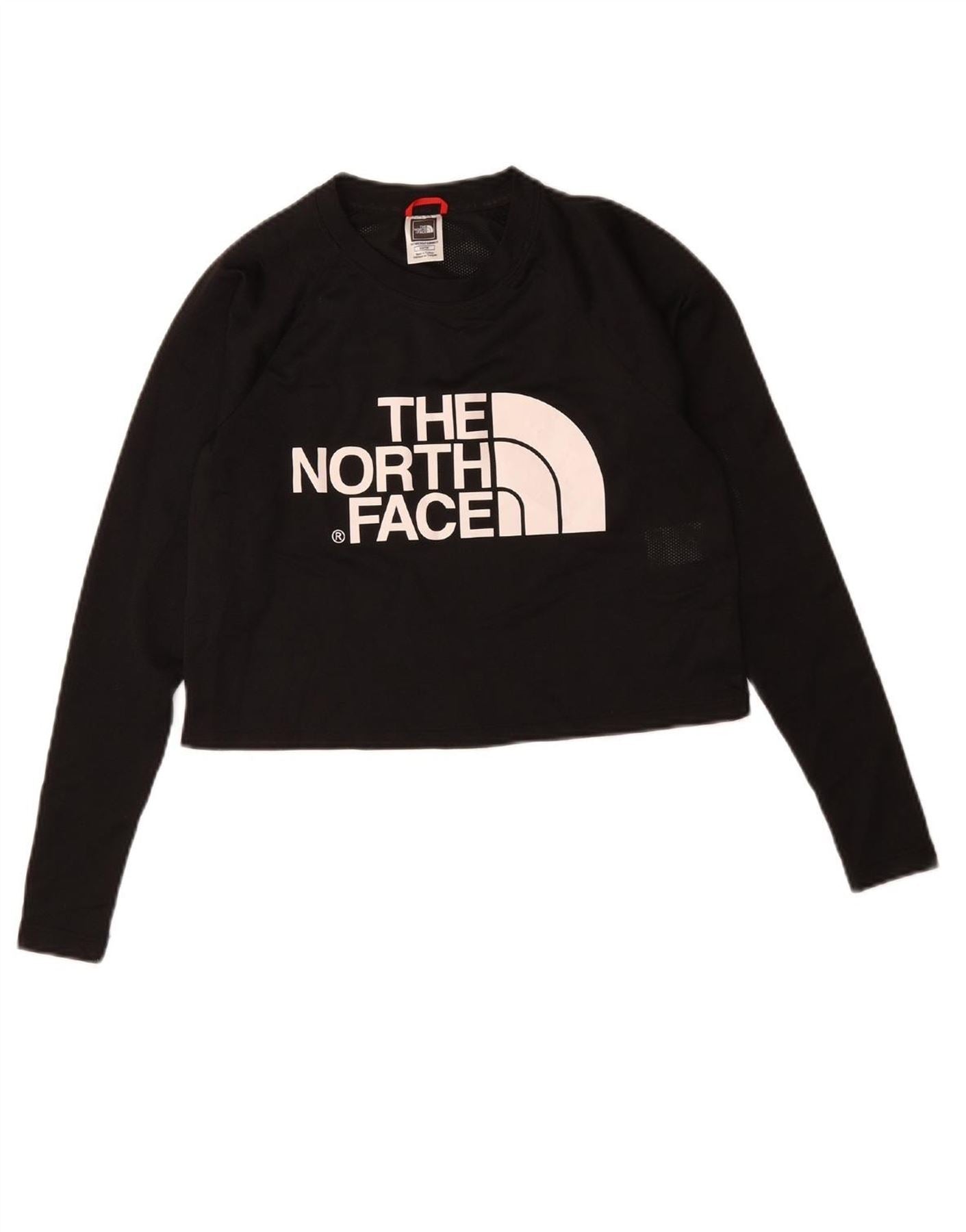 Crop Top Black Long Sleeve North Face Top THE NORTH FACE Womens