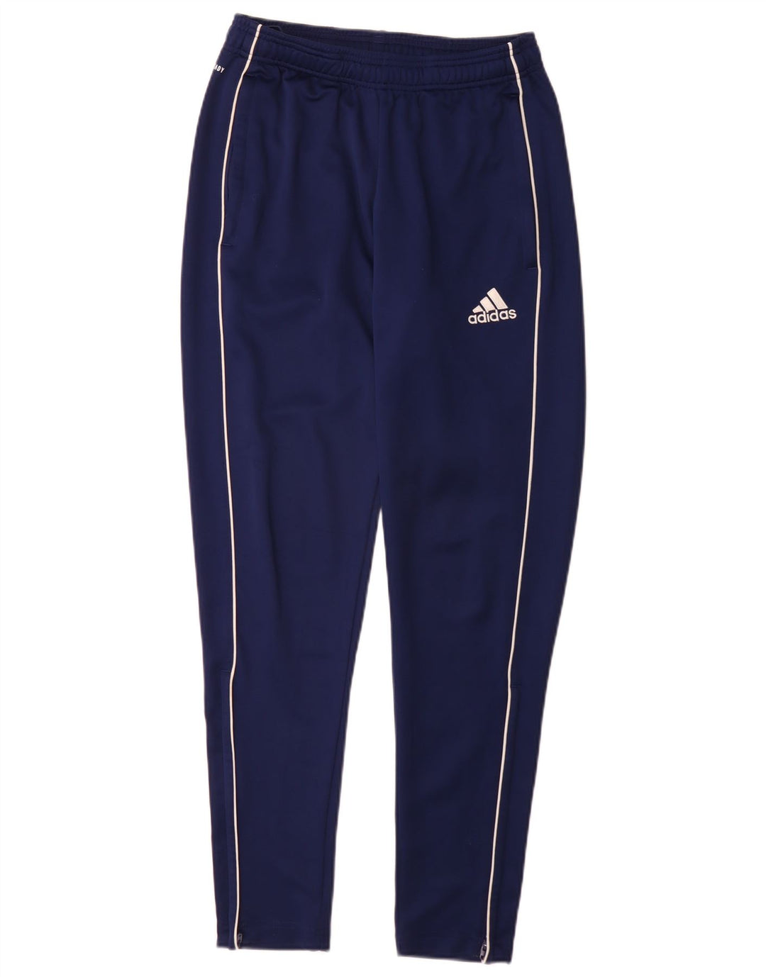 Adidas Mens Aeroready Tracksuit Trousers Small Navy Blue Polyester
