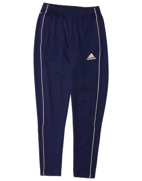Adidas Mens Aeroready Tracksuit Trousers Small Navy Blue Polyester