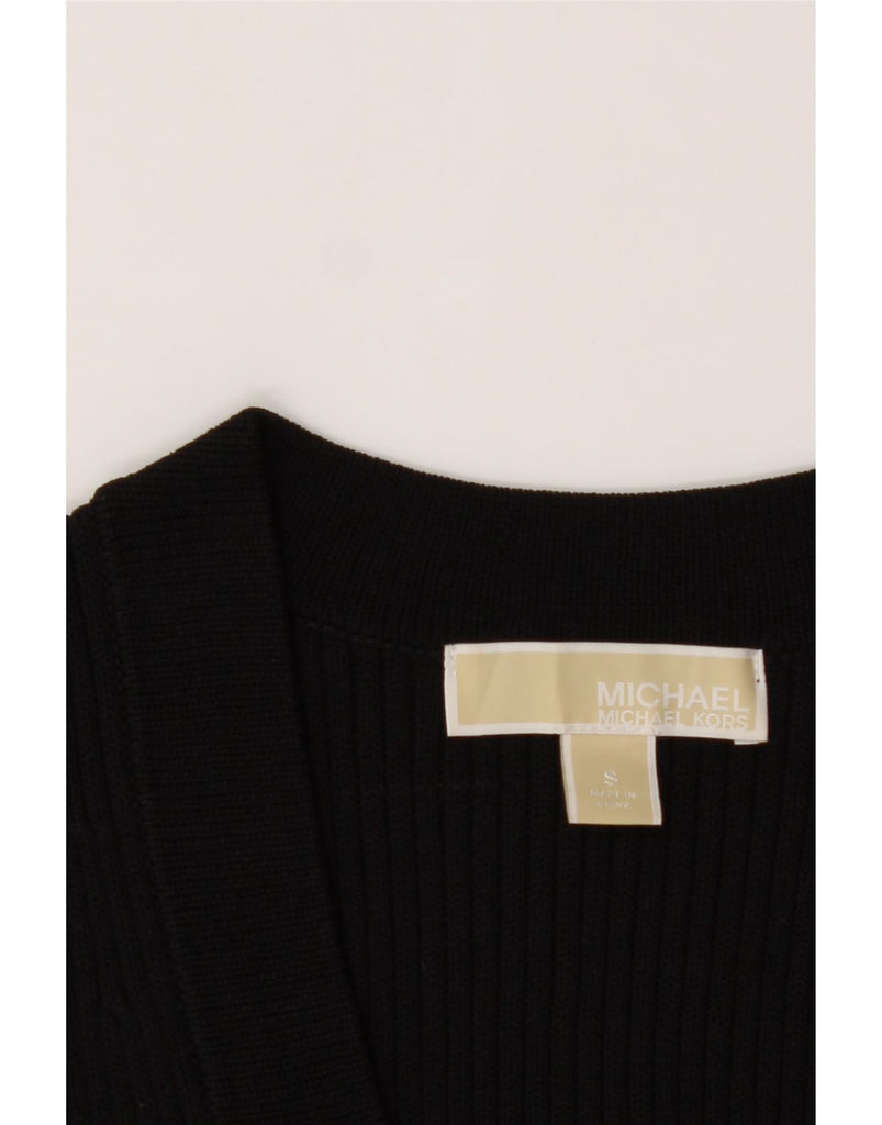 MICHAEL KORS Womens Knit Sleeveless Bodycon Dress UK 10 Small Black Vintage Michael Kors and Second-Hand Michael Kors from Messina Hembry 
