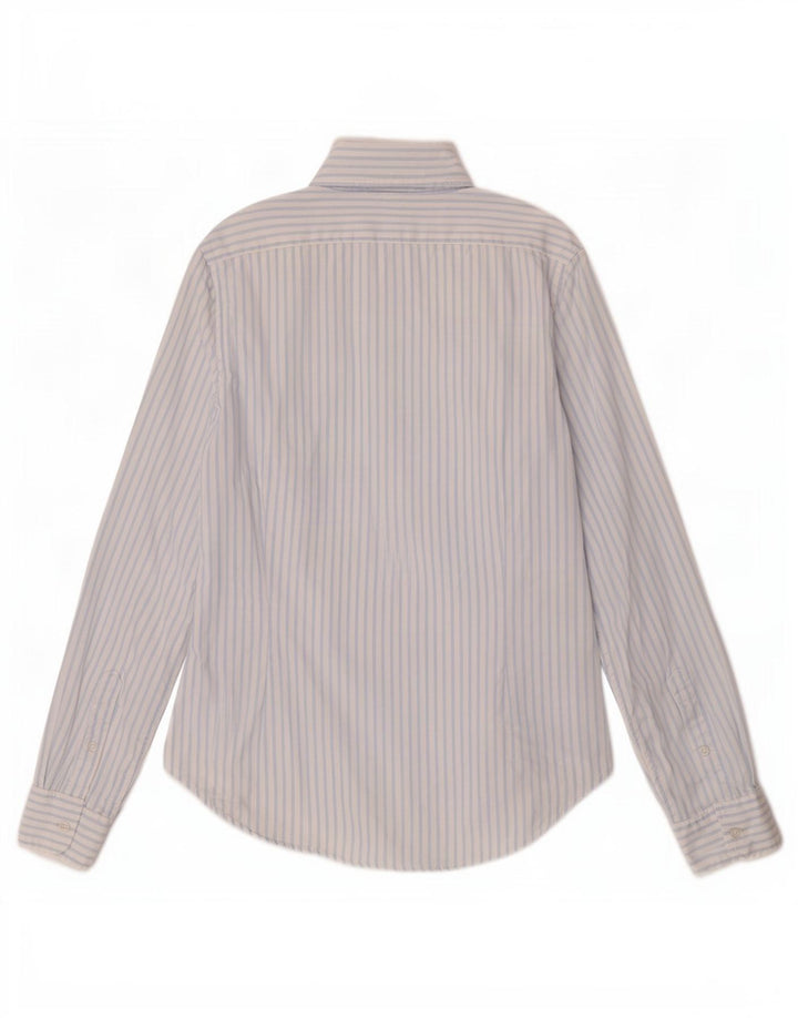 Ralph Lauren Womens Shirt US 6 Medium Blue Pinstripe Cotton