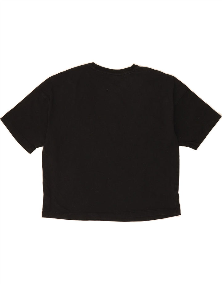 PUMA Womens Crop Graphic T-Shirt Top UK 10 Small Black Vintage Puma and Second-Hand Puma from Messina Hembry 