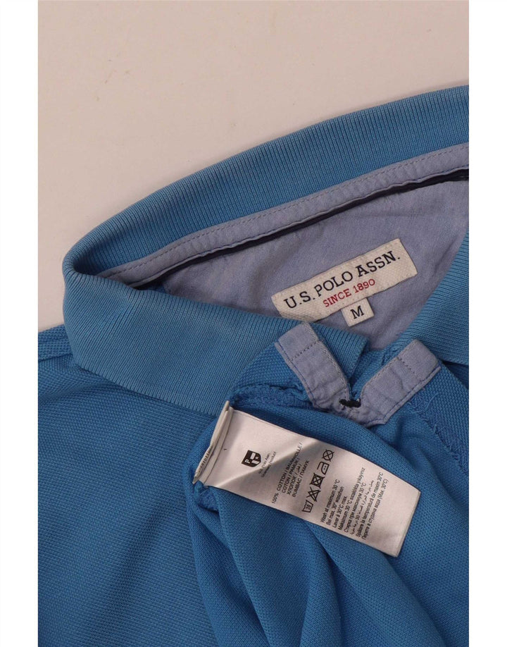 U.S. Polo Assn. Mens Polo Shirt Medium Blue Cotton
