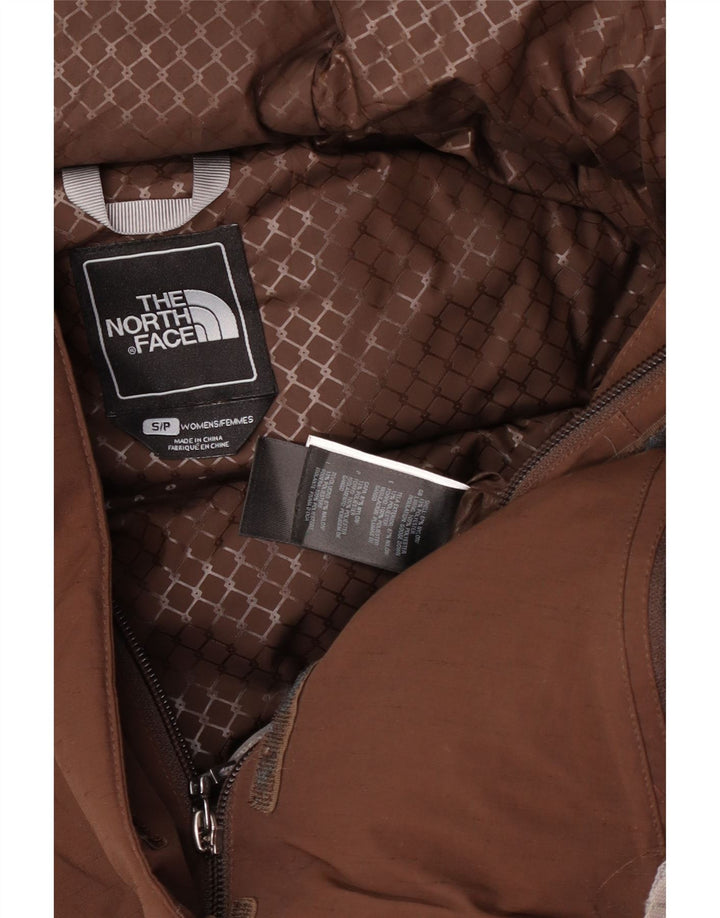 The North Face Womens Oversized Hooded Padded Jacket UK 10 Small Brown