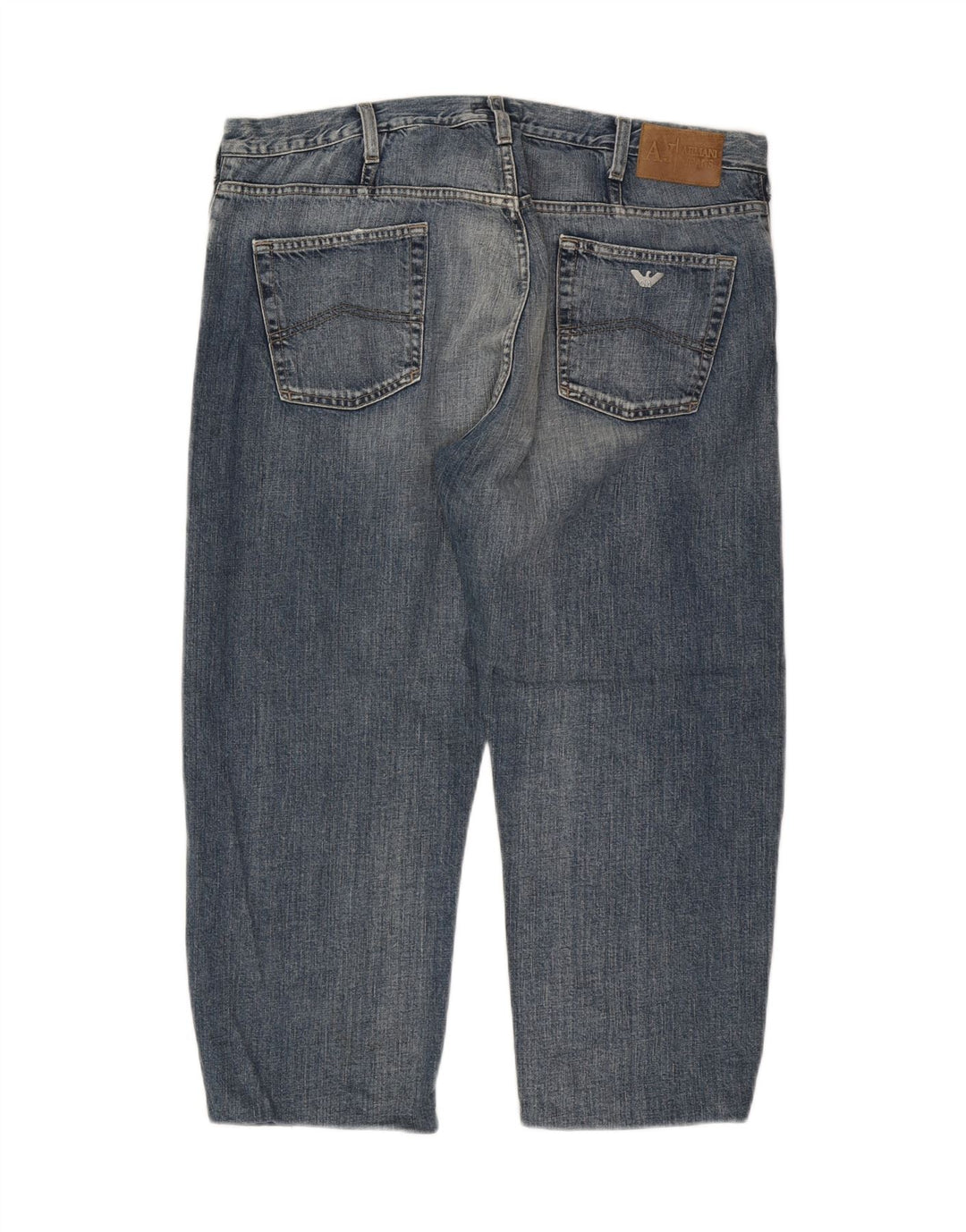 ARMANI Mens Cropped Jeans W40 L24 Blue Cotton Vintage Armani and Second-Hand Armani from Messina Hembry 