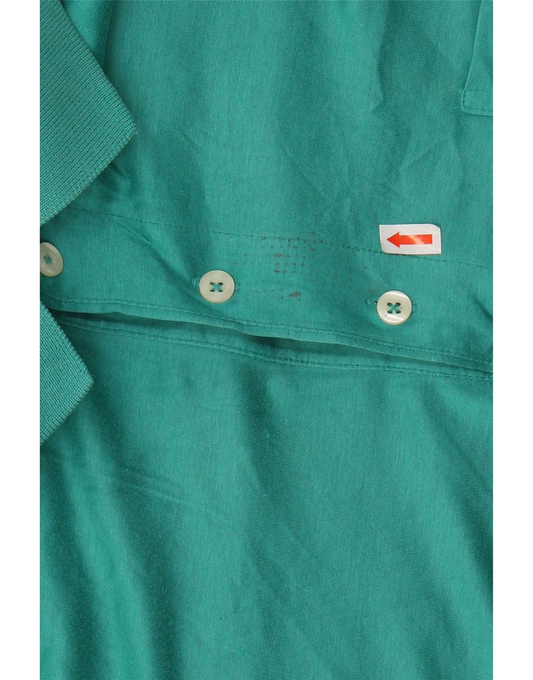 FILA Mens Polo Shirt IT 46 Small Green Cotton
