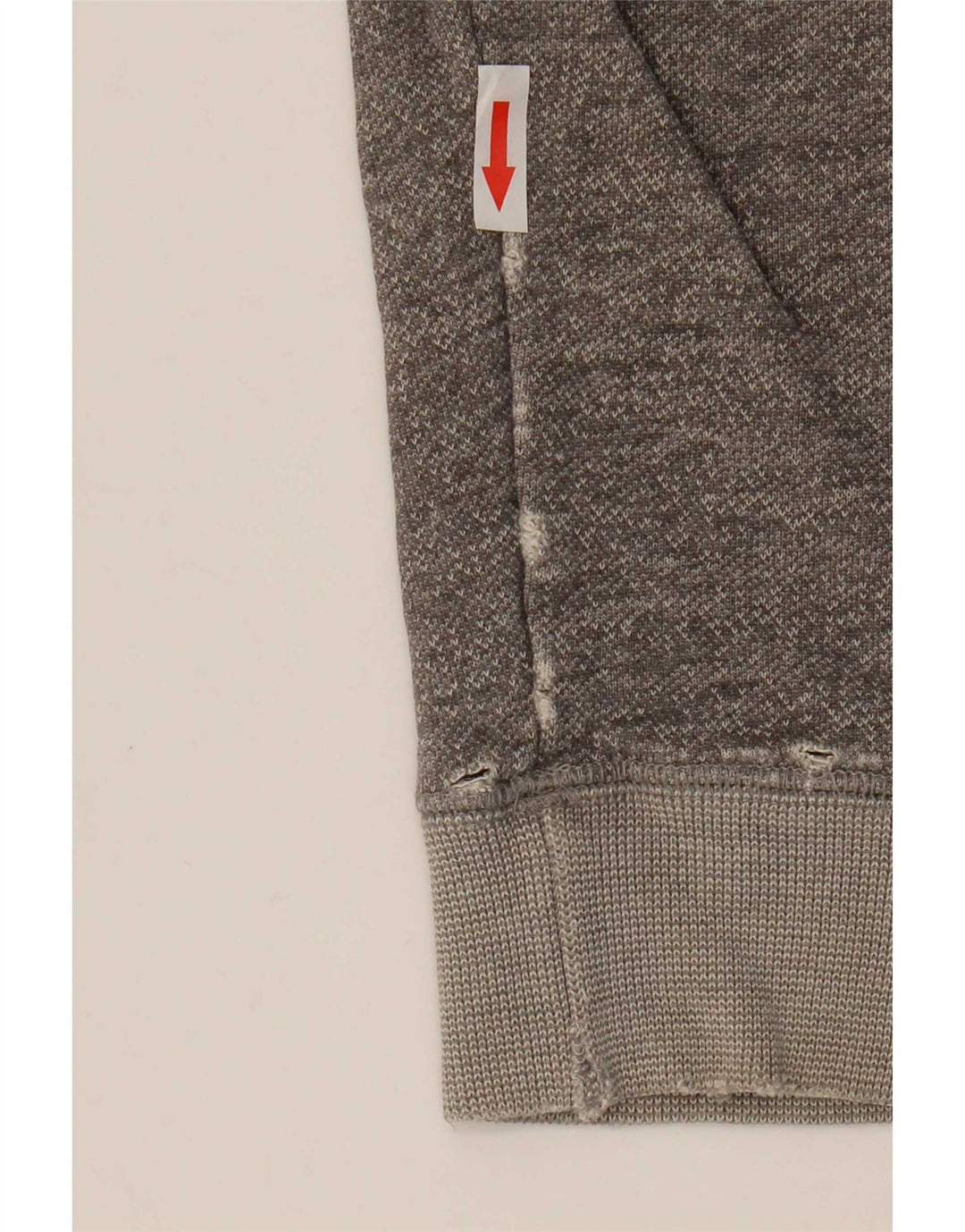 Jack Wills Womens Sweatshirt Jumper UK 12 Medium Grey Flecked Cotton