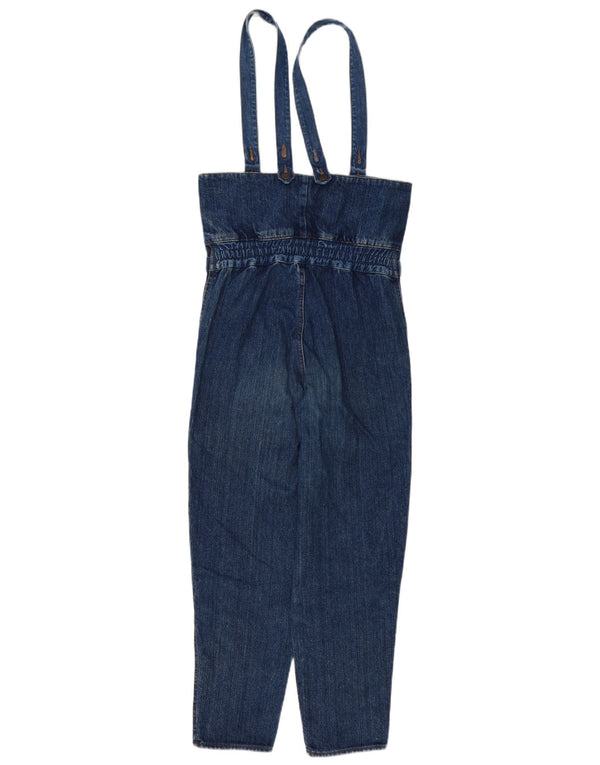 Vintage Womens Denim Jumpsuit UK 10 Small  Blue