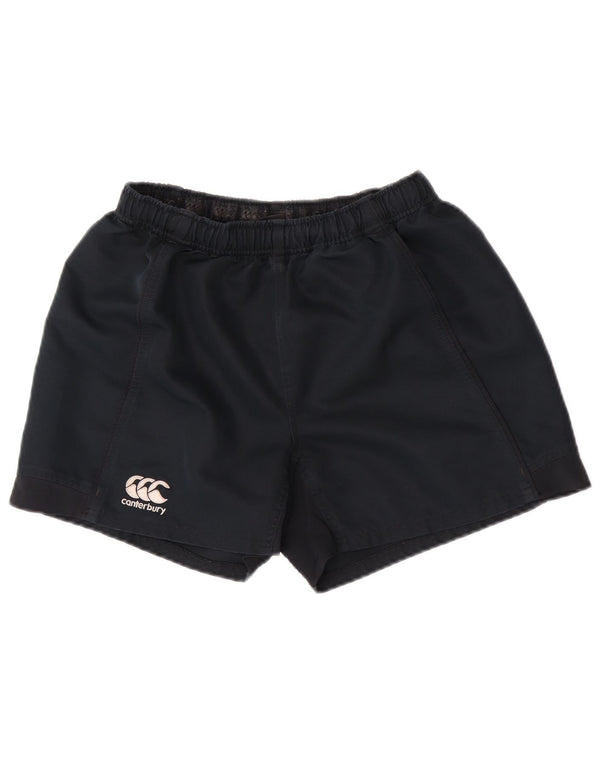 Canterbury Boys Casual Shorts 15-16 Years Large W30 Navy Blue Polyester
