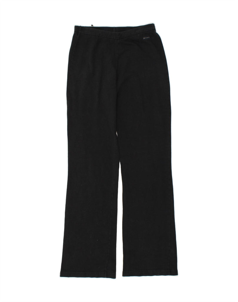 CHAMPION Womens Tracksuit Trousers UK 14 Medium Black Cotton | Vintage Champion | Thrift | Second-Hand Champion | Used Clothing | Messina Hembry 