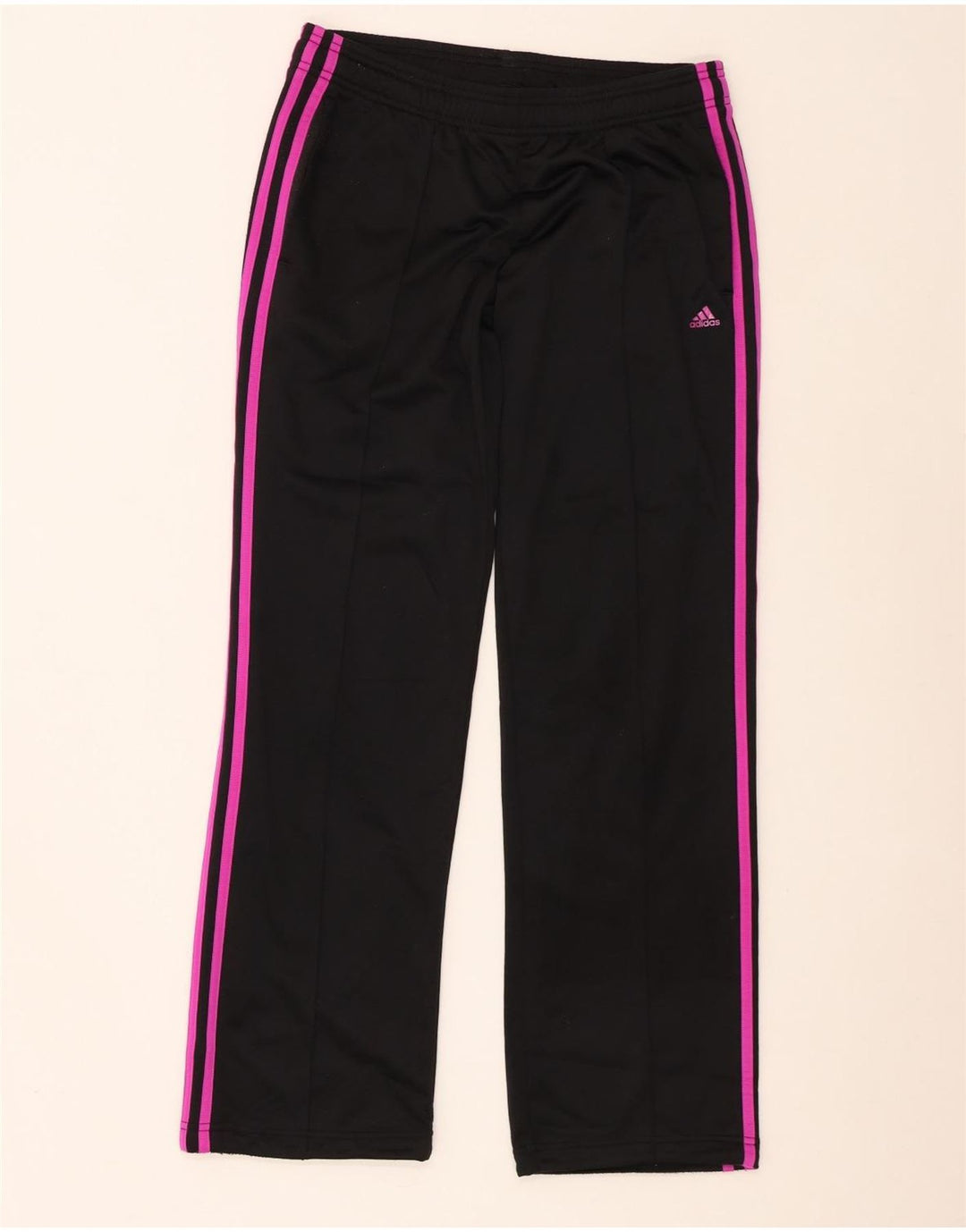 Adidas Womens Tracksuit Trousers UK 8/10 Small Black Polyester