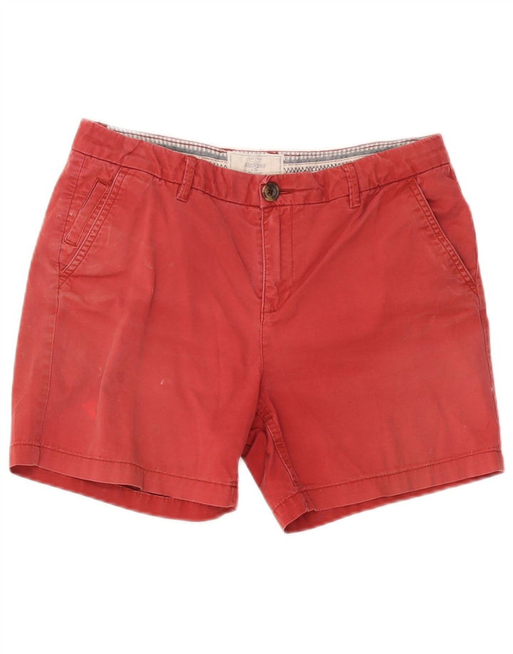Fat Face Womens Chino Shorts UK 10 Small W32 Red Cotton