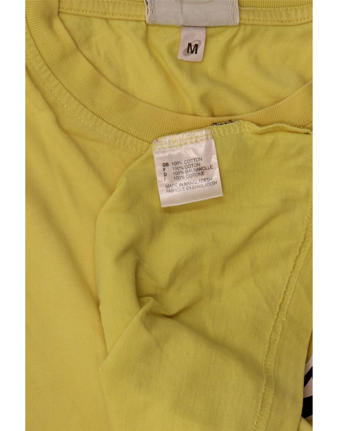 ASICS Mens Graphic Vest Top Medium Yellow Cotton