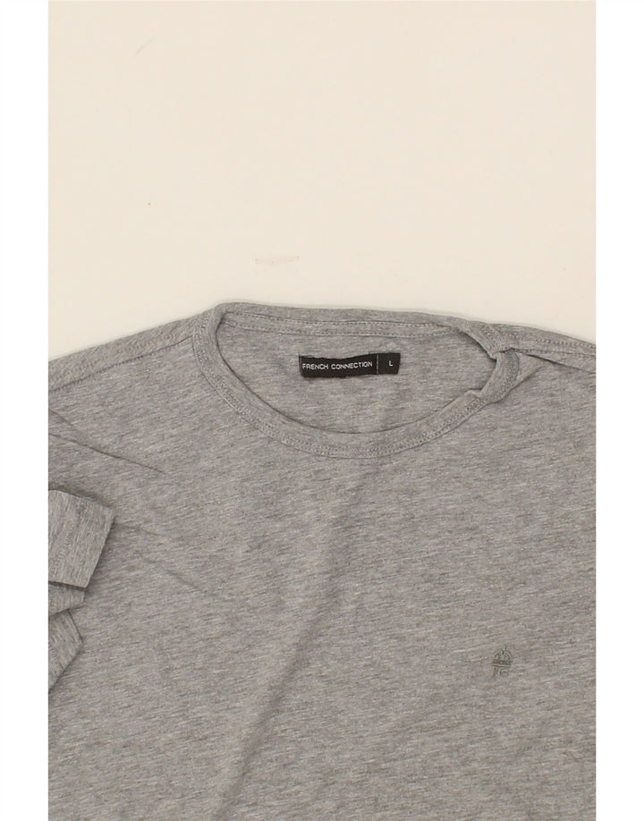 FRENCH CONNECTION Mens T-Shirt Top Large Grey Cotton Vintage French Connection and Second-Hand French Connection from Messina Hembry 