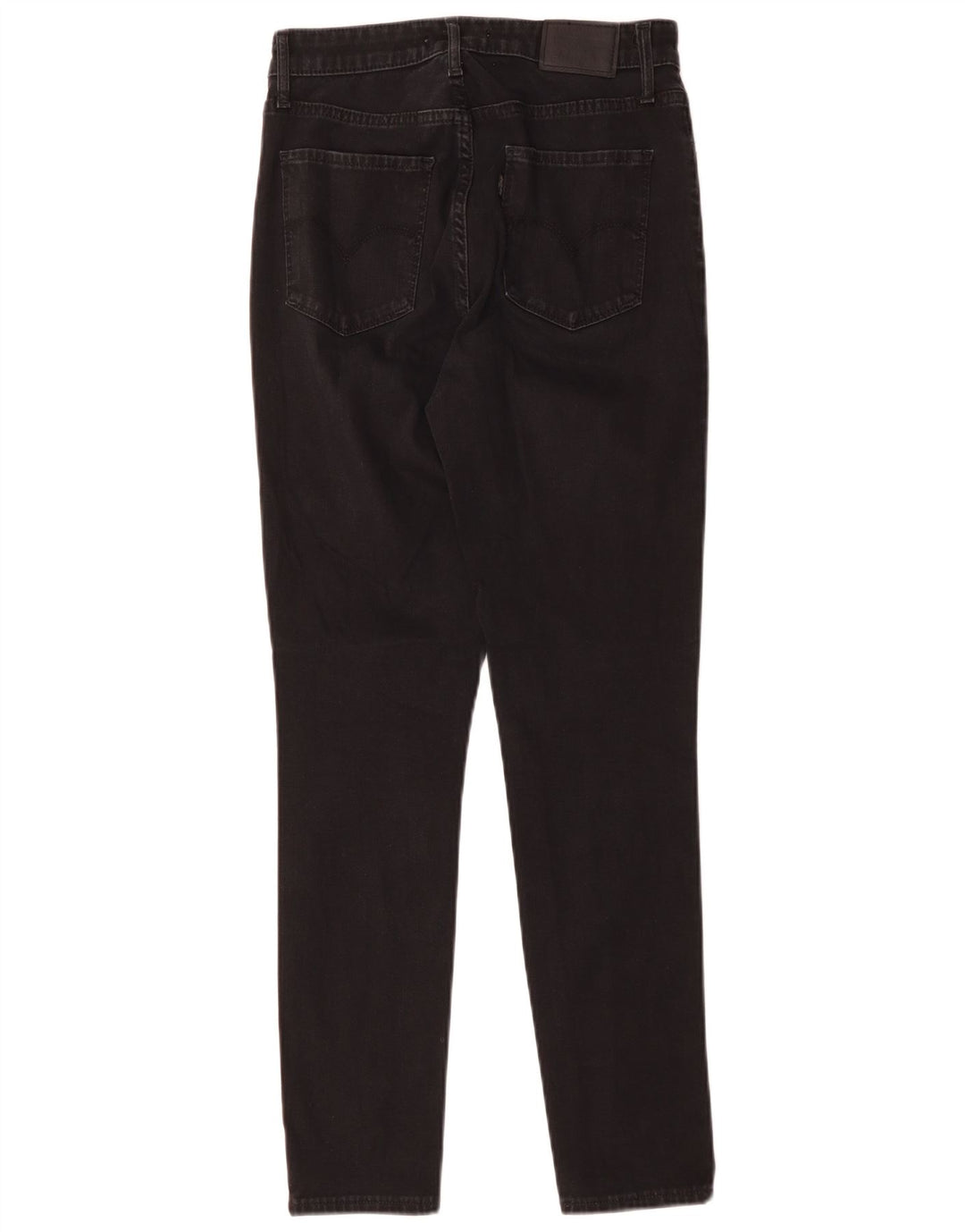 LEVI'S Womens 721 High Rise Skinny Jeans W28 L28 Black Cotton