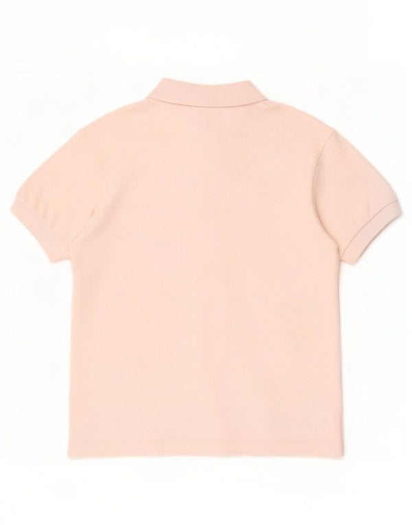Lacoste Boys Polo Shirt 11-12 Years Pink Cotton