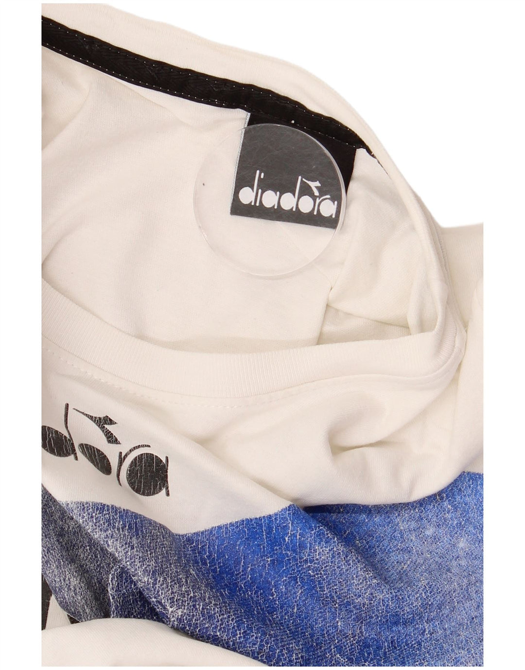 Diadora Mens Graphic T-Shirt Top Small White