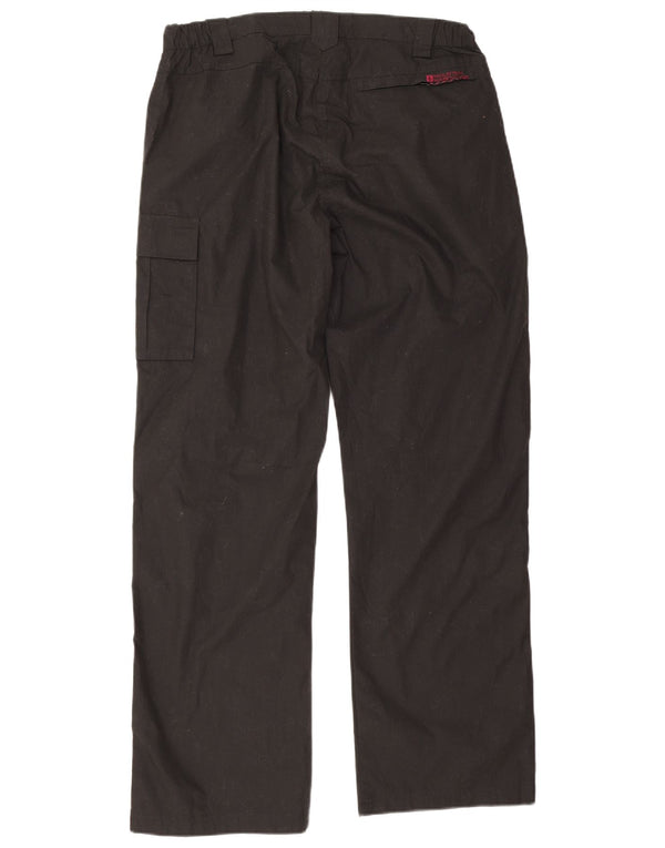 Mountain Warehouse Womens Straight Cargo Trousers UK 14 Large W32 L30 Black